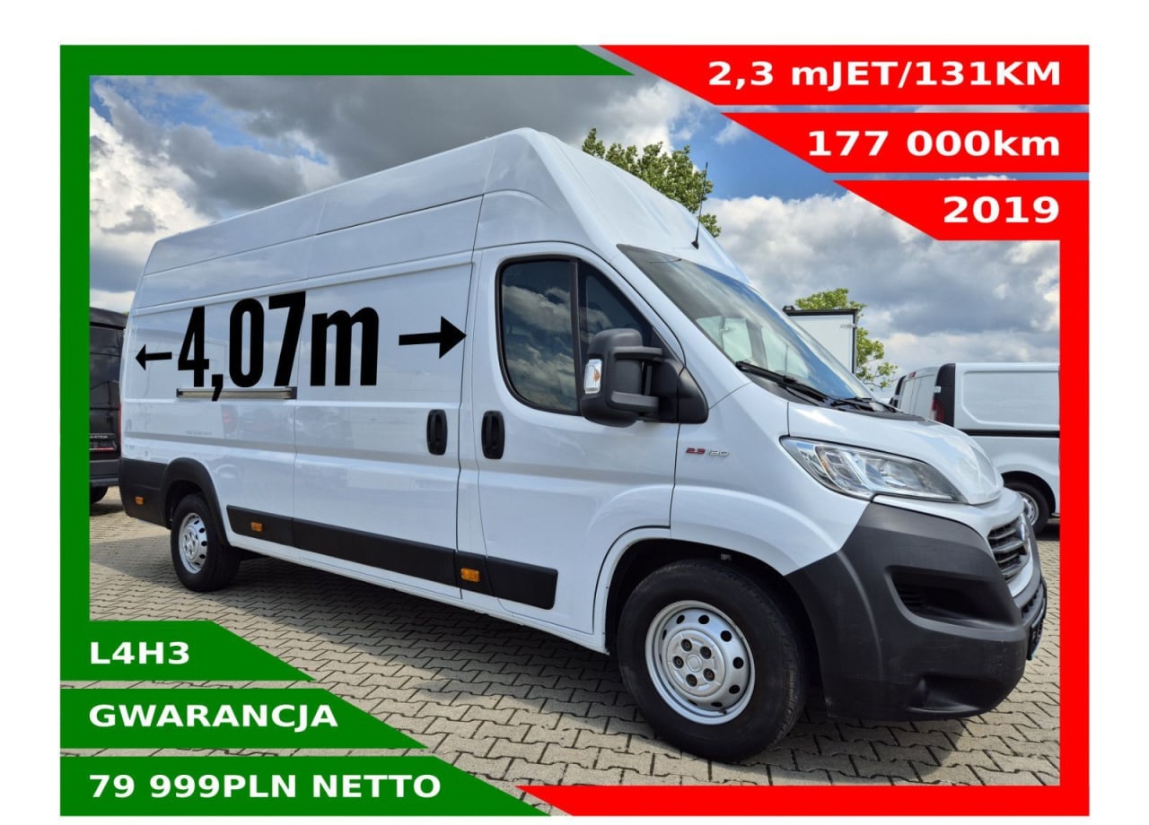 Zdjęcie oferty Fiat Ducato L4H3 *79999zł NETTO* 2,3 MultiJET/131KM nr. 1