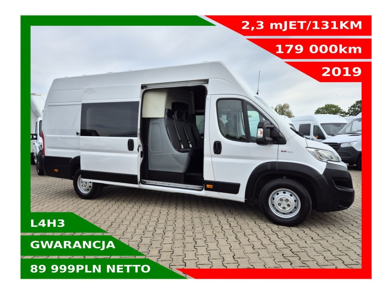 Zdjęcie oferty Fiat Ducato L4H3 *89999zł NETTO* Brygadówka 7 osób 2,3 MultiJET/131KM nr. 1