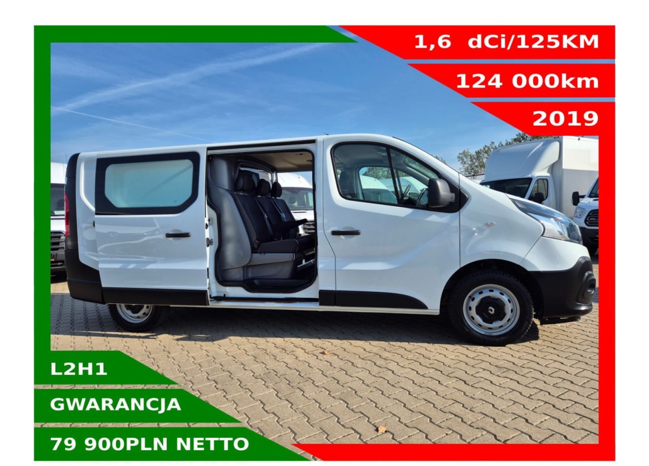 Zdjęcie oferty Renault Trafic Long *79900zł NETTO* Brygadówka 6 osób 1,6 dCi/125KM nr. 1